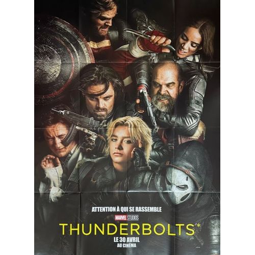 Thunderbolts* / Marvel - Affiche Originale De Cinéma - Format 120x160 Cm - Un Film De Jake Schreier Avec Florence Pugh, Sebastian Stan, Julia Louis-Dreyfus, Lewis Pullman, David Harbour - Année 2025