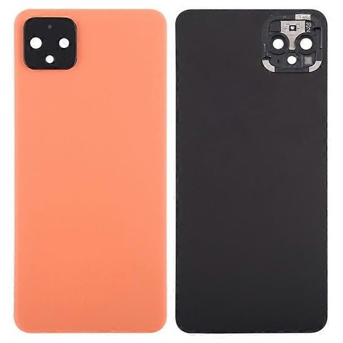 Coque Arrière De Batterie Oem Pour Google Pixel 4, Boîtier De Remplacement Avec Anneau D'objectif D'appareil Photo - Orange