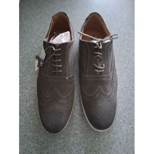 Mocassin Cui Dail Couture Ajouré Gris"P- 44" Neuf "Roberto Ravenelli"