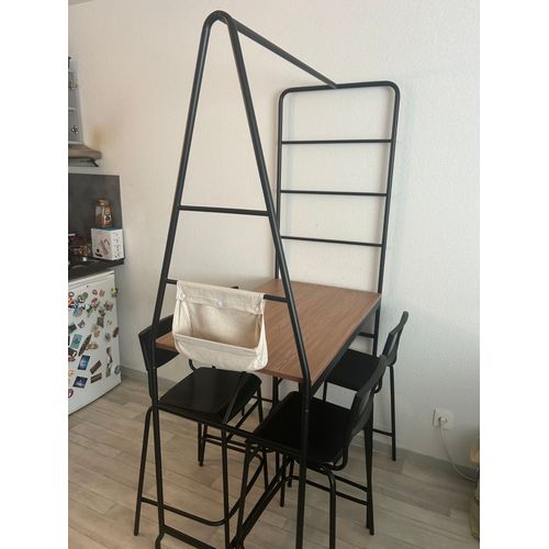 Table Haute Håverud + 4 Chaises