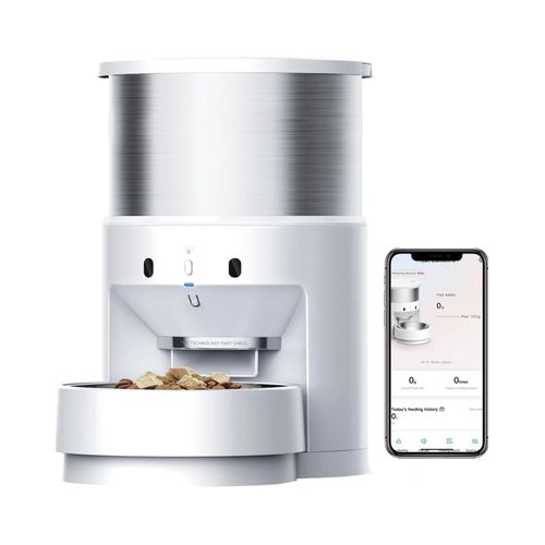 Petkit Distributeur Automatique De Nourriture Pour Chiens Et Chats - Bol Rotatif Automatique - Contrôle De La Portion Programmable De 5 À 200 G Par Repas Et Enregistreur Vocal 20 S - 5 L