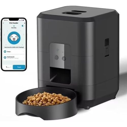 Mangeoire Automatique Intelligente Pour Animaux De Compagnie Distributeur De Nourriture Lente Pour Chat Et Chien Bol Avec Détail Quantitatif Chronométré