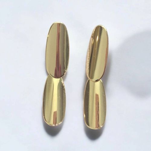 Boucles D'oreilles En Acier Inoxydable Dorées