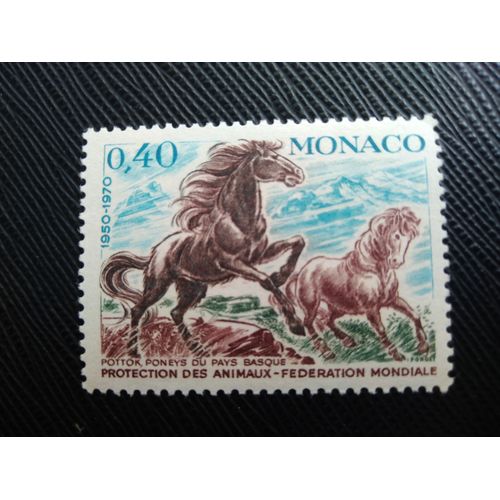 Timbre Monaco ( Yt 810 ) 1970 Cheval Sauvage (Equus Ferus)