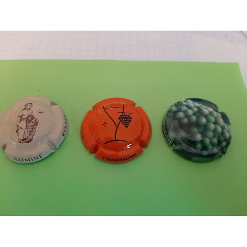 Joli Lot De 3 Capsules De Champagne Dont 1 Offerte !