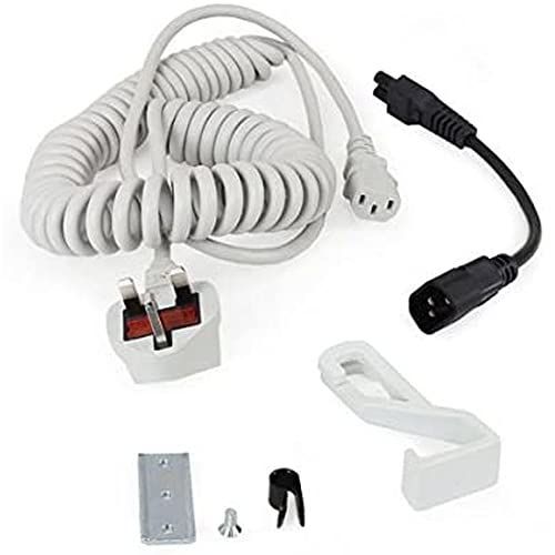 Ergotron Coiled Extension Cord Accessory Kit - Câblage d'alimentation - 2.4 m - bobiné - gris - Arabie saoudite, Europe