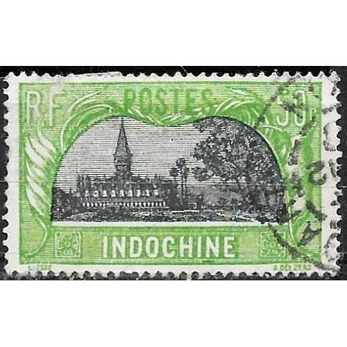 Indochine (Actuel Vietnam), Colonie Française 1927, Beau Timbre Yvert 144, Le That-Luong, 50c. Vert Jeune Et Gris, Oblitéré, Tbe.