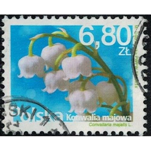 Pologne 2018 Oblitéré Used Plante À Fleurs Convallaria Majalis Muguet De Mai Y&t Pl 4593 Su
