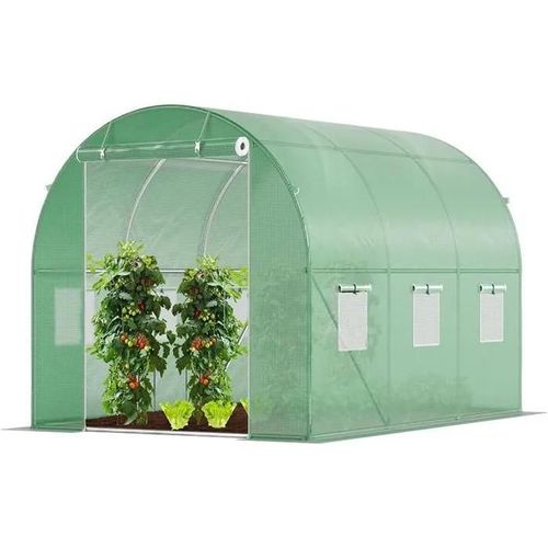 Serre De Jardin Tunnel Serre De Jardin | Serre De Jardin Tunnel 6m2 En Acier Galvanisé