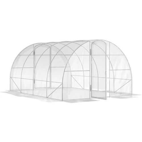 Serre De Jardin Tunnel 3 X 3 X 2 M 9 M² Avec Porte À Charnières