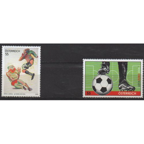 Autriche Timbres Championnat Européen De Football 2008