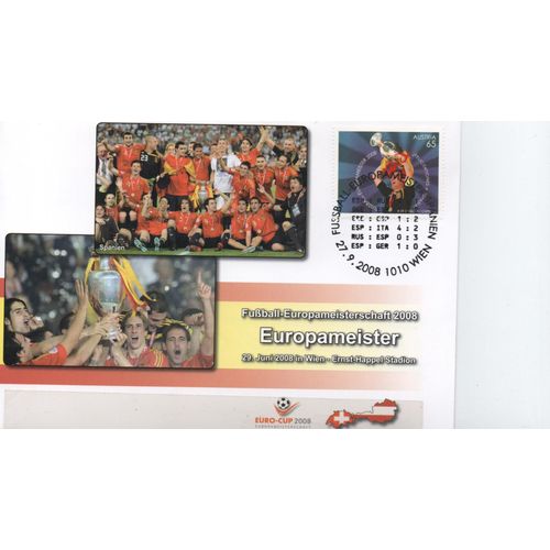 Autriche Carte Espagne Championne D'Europe De Football 2008