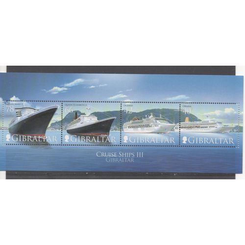 Gibraltar Timbres Bateaux De Croisière 2007