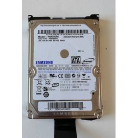Disque dur Samsung 80 Go 2.5" 5400 tr / 8 Mo cash HM080HI