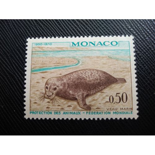 Timbre Monaco ( Yt 811 ) 1970 Phoque Commun (Phoca Vitulina)