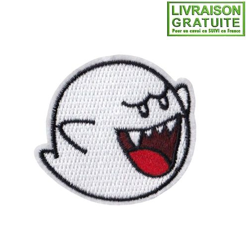 Patch Écusson Boo Fantômes Mario - Thermocollant