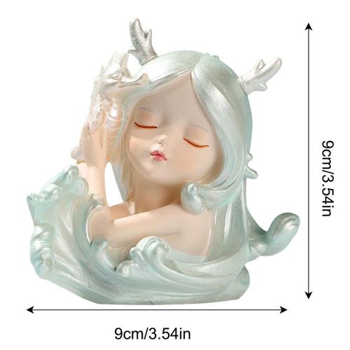 Sculpture de petite fille, hippocampe, étoile de mer, figurine d'ouvrier, cadeau de mariage, Keepplex, figurine d'ornement, décoration de bar à la maison