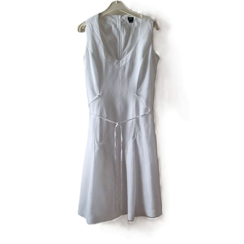 Robe Esprit Taille 36 Blanche Lin Et Coton Doublée Tbe