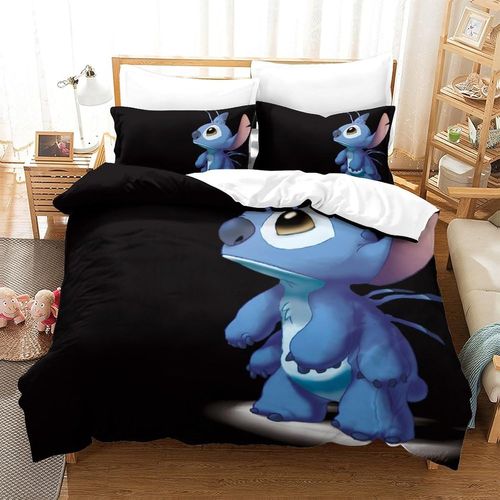 Stitch Impression En D Housse De Couette£¬Couette Microfibre Avec Fermeture Eclair Enfants Adultes£¬Animation Film And Television Ensemble De Housse De