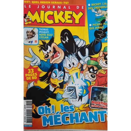 Le Journal De Mickey No 3232s Année 2014 . Oh ! Les Méchants