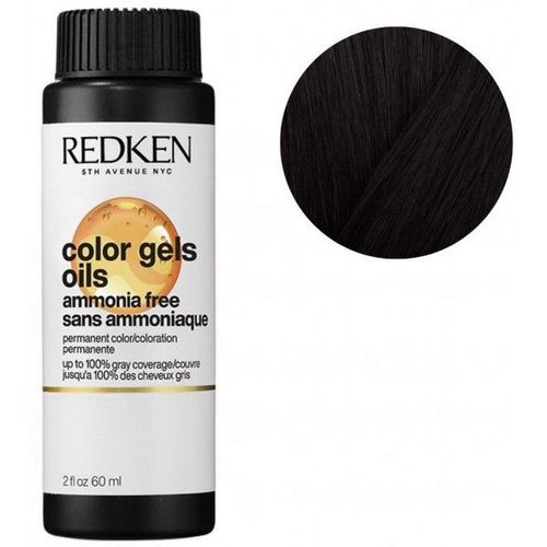 Coloration Sans Ammoniaque 3nn Black Coffee Color Gels Oils Redken 60ml 