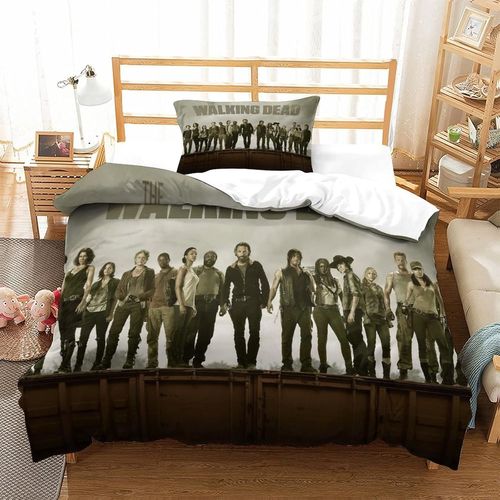 The Walking Dead Poster Housse De Couette Imprimée En D, Ensemble De Pièces Pour La Literie, Housse De Couette Imprimée Artistiquement Pour En