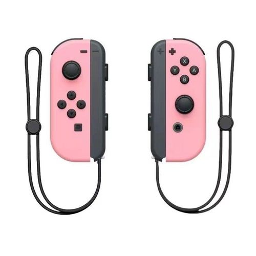 Manette De Jeu Sans Fil Compatible Avec Les Manettes Joy-Con De Nintendo Switch (Rose Double, Avec Bracelet Joy-Pad)