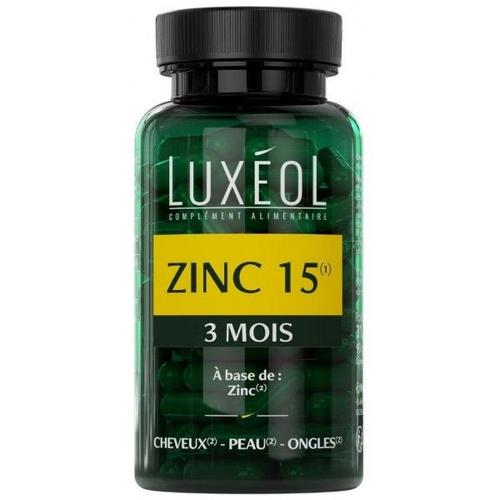 Complément Alimentaire Zinc 15 Luxéol 90 Gélules 