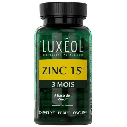 Complément Alimentaire Zinc 15 Luxéol 90 Gélules 