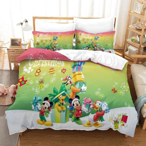Housse De Couette Avec Taies D'oreiller,Parure De Lit Disney Animation En Microfibre,Pour Adultes Enfants Double£¨Xcm£©