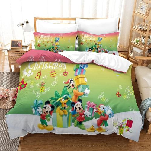 Parure De Lit Pour Enfants,Adultes - Disney Animation Housse De Couette Pour Chambre ¨¤ Coucher - En Microfibre Avec Taies D'oreiller Single£¨Xcm£©