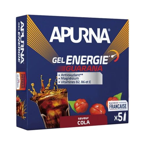 Boîte Gel Energie (5x35g)|Guarana Cola|Gels Énergétiques|Apurna Nutrition 