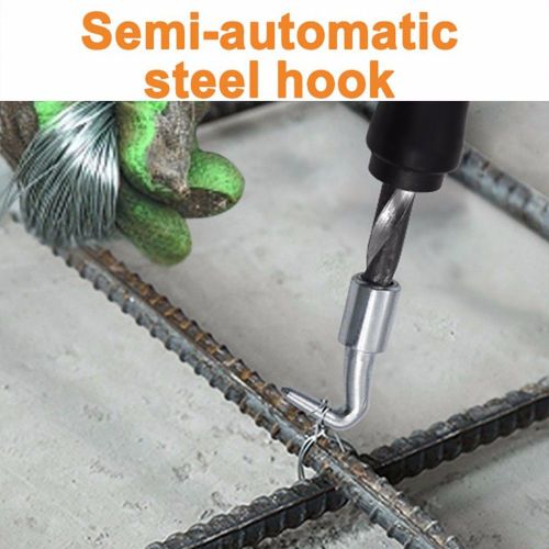 Outil Automatique De Torsion De Fil Métallique En Béton, Barre D'armature, Outil De Torsion De Nervure De Clôture, Crochet Incurvé Et Droit Renforcé, Outil À Main