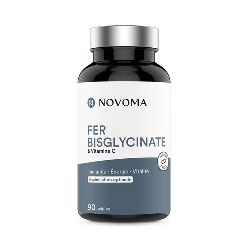 Fer Bisglycinate (90 Caps)|Minéraux|Novoma 