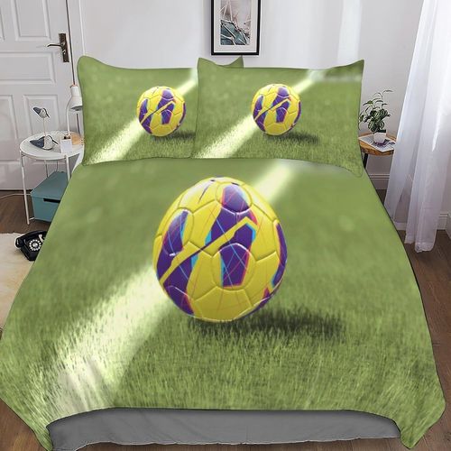 A Football Parures De Lit,D Imprim¨¦ Housse De Couette De Literie Campaigns Avec Taies D'oreiller,Ensemble De Literie Pour Adultes Microfibre Et Enfants King£¨Xcm£©