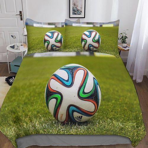 A Football D Imprim¨¦Ensemble De Literie Parure De Lit Campaigns En Microfibre Parure De Lit Avec Fermeture ¨¤ Glissi¨¨Re Et Taies D'oreiller Adultes Et Enfants King£¨Xcm£©
