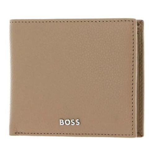 HUGO BOSS Porte-monnaie brun clair en cuir pour homme Classic Grained Wallet Camel 258652