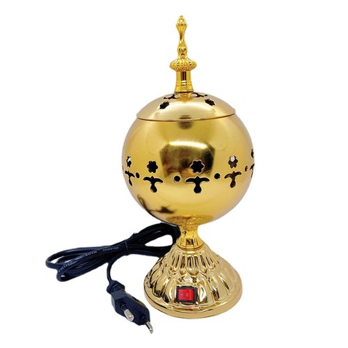 Encensoir arabe en bois de santal, Eva d'encens en métal, encensoir de bureau, 12 po H