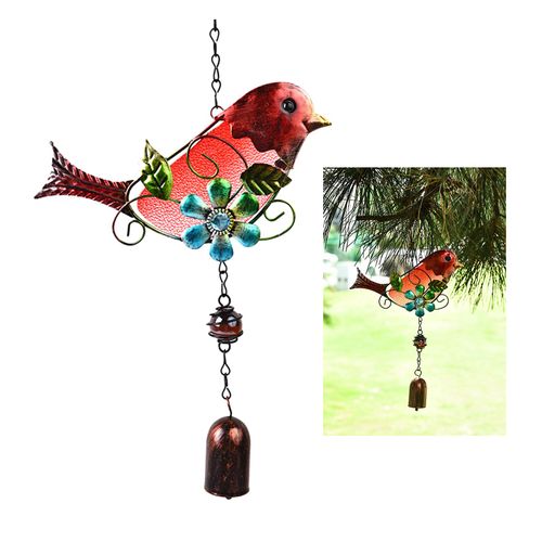 Pendentif en forme d'oiseau coloré, carillons éoliens, décoration suspendue d'intérieur, d'extérieur, de balcon, de jardin