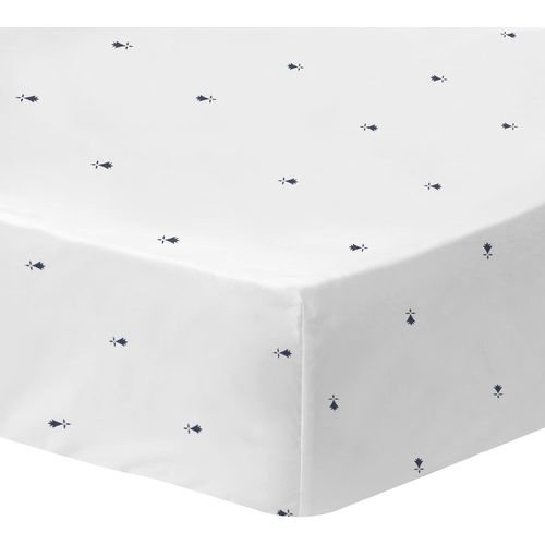 Gwennhadu Bretagne Drap Housse X Cm % Coton, Bonnet Profond Cm Blanc Petit Single