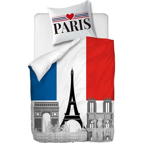 Parure De Lit Pi¨¨Ces Avec Housse De Couette Et Taie D'oreiller,Fashion Paris, X Cm / X Cm X ,Multi