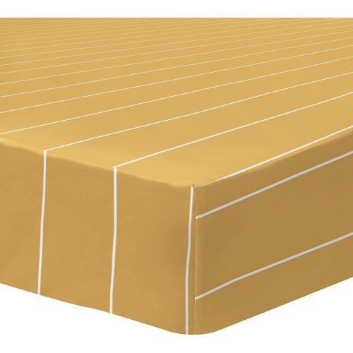 Drap Housse X Cm Stripes | % Coton | Oeko-Tex | Caramel