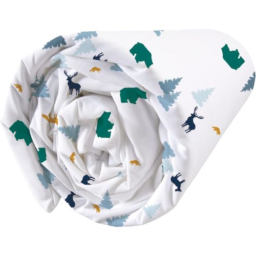 Nordic Drap Housse, Coton, Bleu/Blanc, X Cm