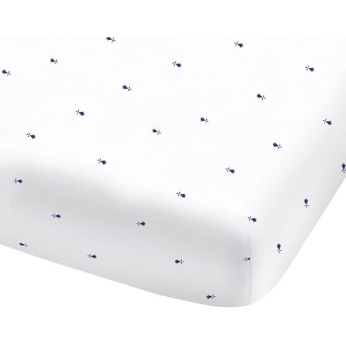 Drap Housse X/ Cm Breizh | Imprim¿¿ En % Coton | Blanc | Oeko-Tex