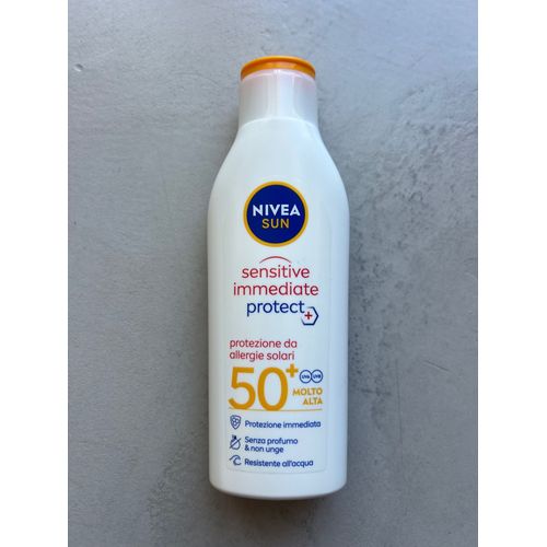 Nivea Sun Sensitive Immediate Protect Spf50+ 200ml - Crème Solaire Visage Et Corps - Haute Protection 