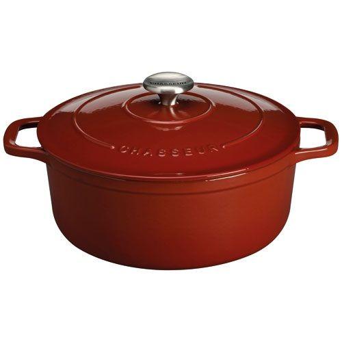 Chasseur - Cocotte Ronde En Fonte Émaillée 24cm Rouge Puc472481