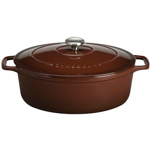 Chasseur - Cocotte Ovale En Fonte Émaillée 33cm Marron Puc473379