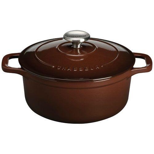 Chasseur - Cocotte Ronde En Fonte Émaillée 28cm Marron Foncé Puc472879