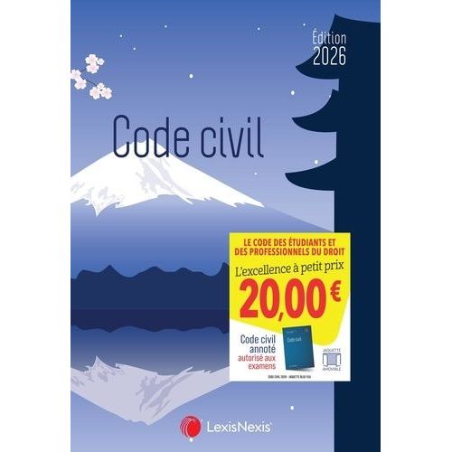 Code Civil - Jaquette Blue Fuji