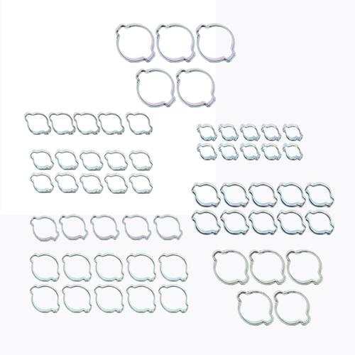 Assortiment de colliers de serrage en métal pour tuyaux, Joints de tuyaux, accessoires pour pièces automobiles, Joints de tuyaux liquides, machines agricoles